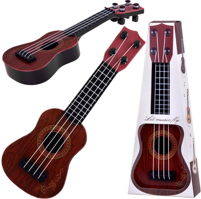 Mini ukulele per bambini 25 cm – Marrone