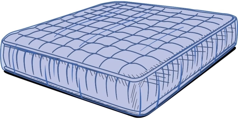 Copertura protettiva in plastica per materasso 208,3 × 248,9 cm, 37,5 micron