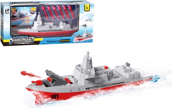 Nave da guerra – giocattolo per bambini con lancio