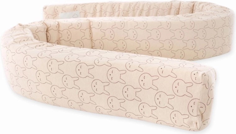Träumeland paracolpi per lettino a forma di serpente kuschelhase beige