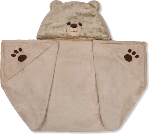 Coperta con cappuccio Orso Cozy Noxxiez