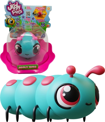 Jiggly Bugs bruco blu