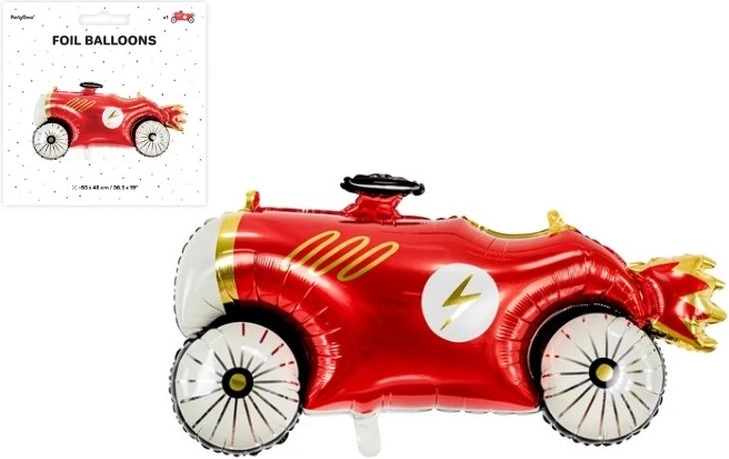 Palloncino in foil auto rossa 111 × 63 cm
