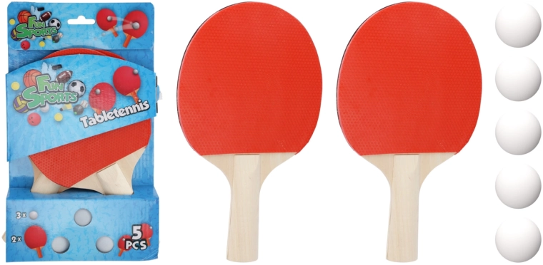 Set di racchette da ping-pong con 3 palline