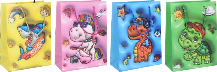 Borsa Regalo per Bambini Taglia L 31x40x12 cm