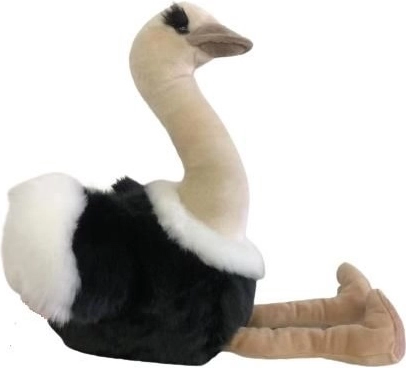 Struzzo di peluche 36 cm con appendino