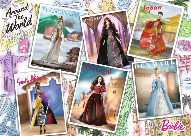 Puzzle Ravensburger Barbie: In giro per il mondo 1000 pezzi