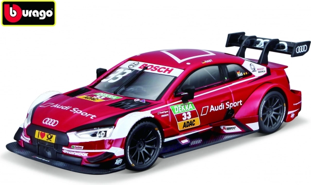 Bburago Race Audi Sport RS 5 DTM 2018 René Rast 1:32 modello rosso