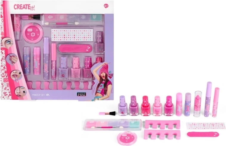 Create It! set trucco neon e glitter per bambini