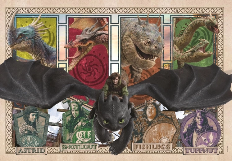 Puzzle Clementoni Dragon Trainer SuperColor 300 pezzi