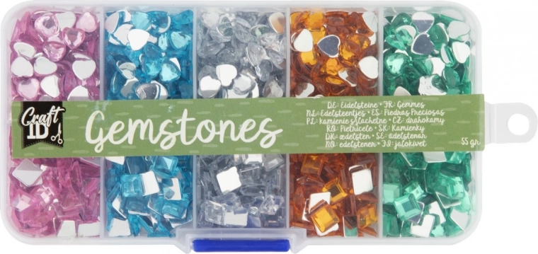 Set di gemme colorate 55g