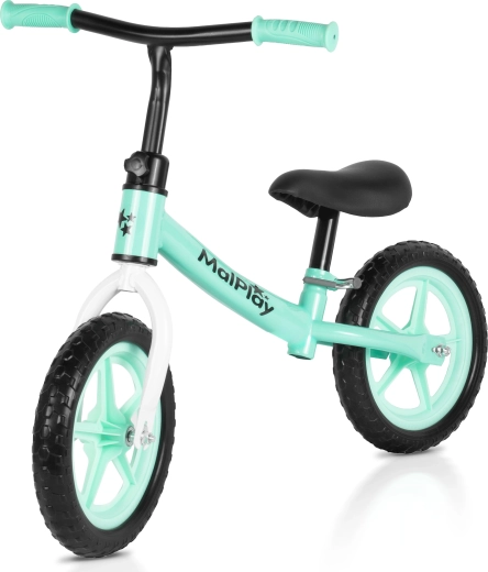Bicicletta senza pedali FLIKO turchese e bianca