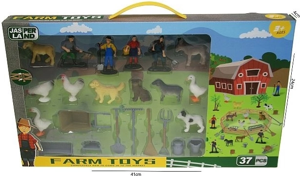 Fattoria con animali e accessori (37 pezzi)