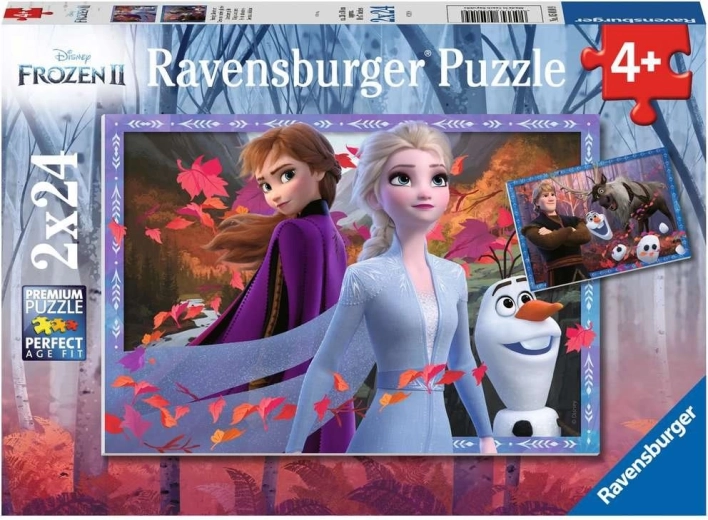 Puzzle 2x24 pezzi Frozen 2