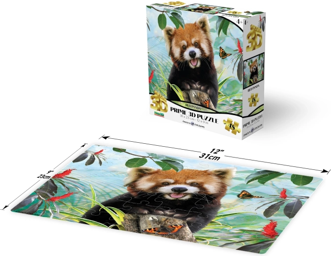 Puzzle 3D panda rossa 48 pezzi