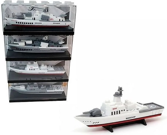 Miniatura di nave in scatola trasparente - 1 pezzo