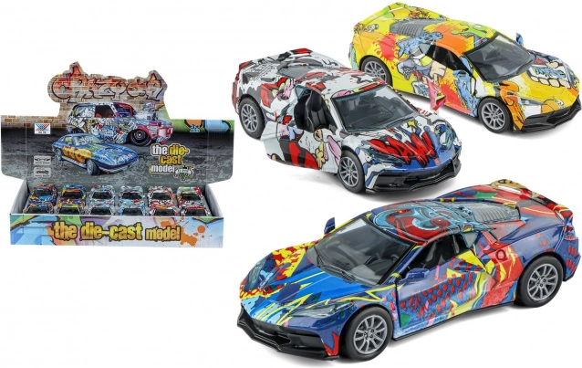 Macchinina in metallo con retrocarica 12 cm