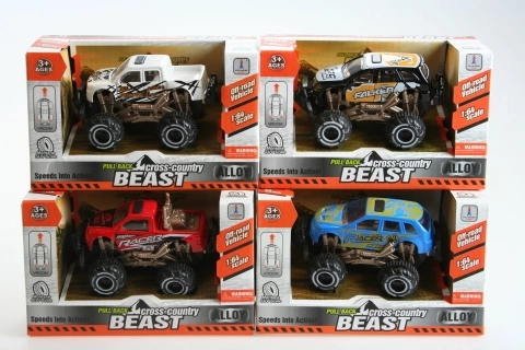 Jeep in metallo a retrocarica 9 cm