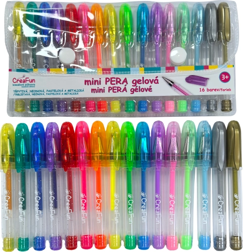 Penna gel mini 16 colori CreaFun