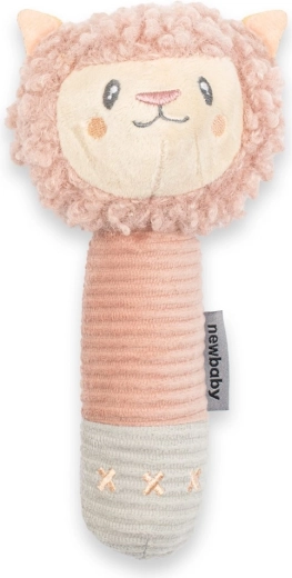 Giocattolo in peluche per bambini con squeak e massaggiagengive NEW BABY lama