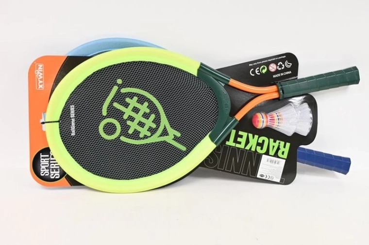 Set di grandi racchette da badminton con 2 volani