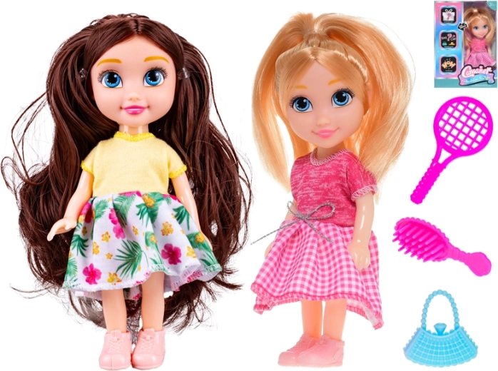 Bambolina 14,5 cm con accessori – bionda o bruna
