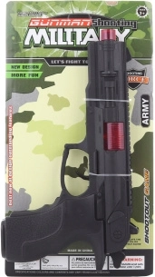 Pistola di plastica per piccoli soldati