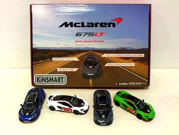 Auto in metallo McLaren 675LT 1:36 con movimento pull-back - 1 pezzo