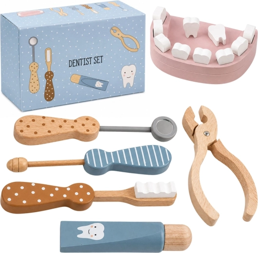 Set dentistico in legno per bambini – piccolo dentista