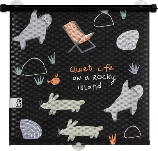 Leokid tendina parasole per auto Rocky Island