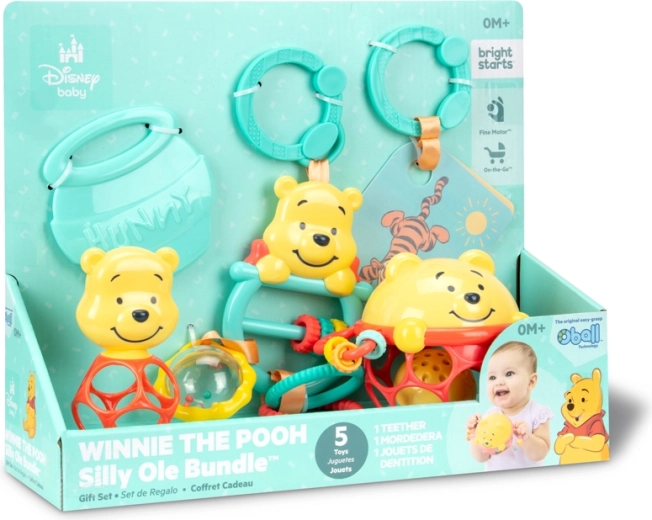 Set regalo multisensoriale Disney Baby Winnie the Pooh - 5 pezzi