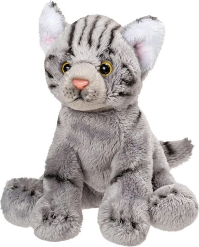 Gattino di peluche grigio in peluche premium