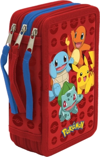 Astuccio Pokémon a tre scomparti già completo