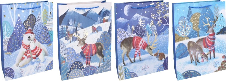 Borsa regalo natalizia S - 1 pezzo