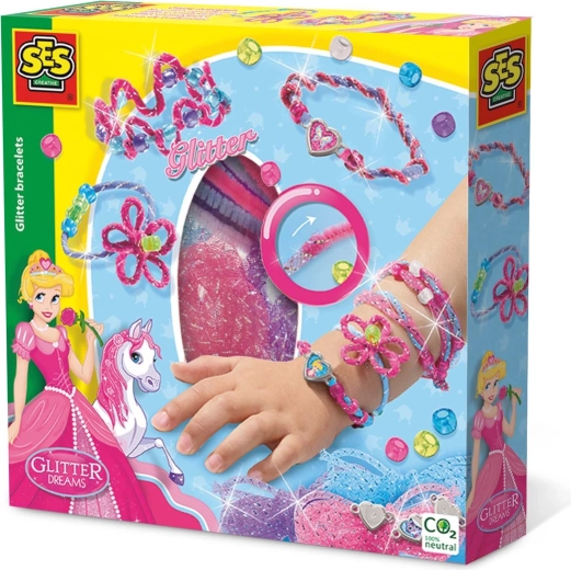Set per creare braccialetti scintillanti per principesse