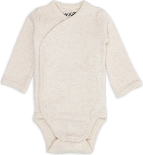 Body incrociato Lodger a manica lunga melange birch, taglia 68