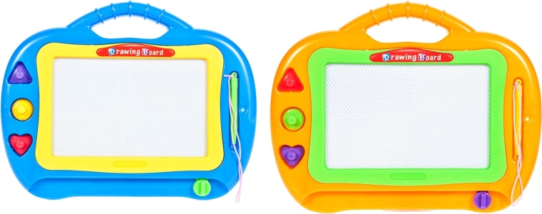 Lavagna magnetica colorata Leterki con stampini