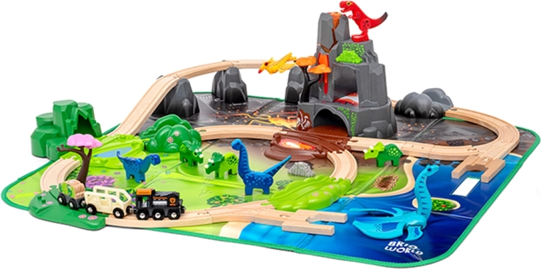 BRIO World set ferroviario deluxe dei dinosauri