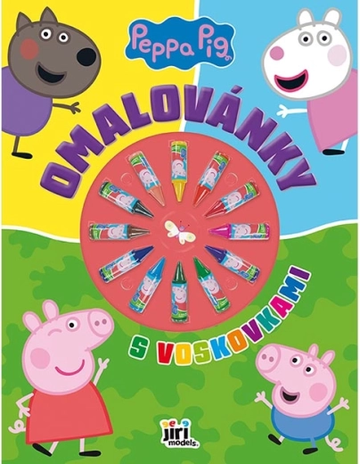 Album da colorare con pastelli a cera Peppa Pig