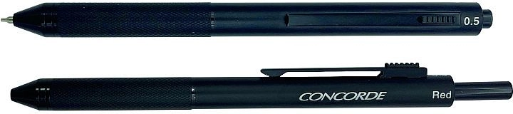 Penna a sfera multifunzione 4in1 CONCORDE Chameleon, nera