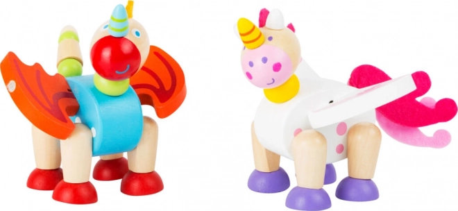 Statuetta in legno flessibile Small Foot – Unicorno
