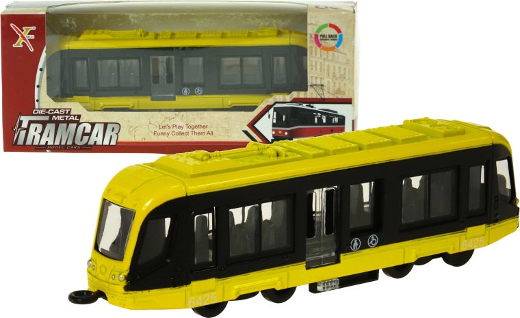 Tram con struttura in metallo e movimento meccanico