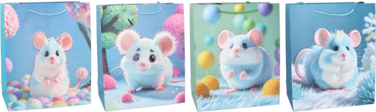 Sacchetto regalo per bambini S 18 × 23 × 9 cm