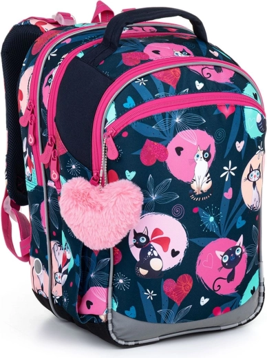 Zaino scolastico Topgal Coco con gattini
