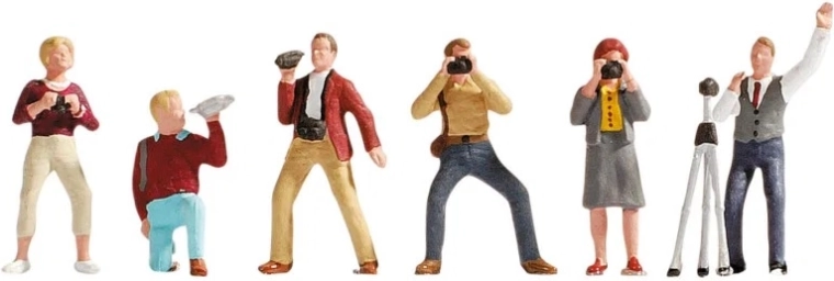 Noch set di figurine di fotografi H0 (6 pz)