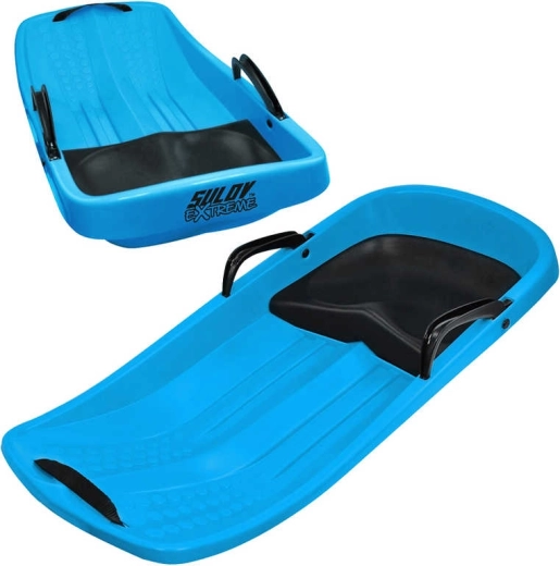 Slittino per bambini Sulov extreme Champion blu con sedile integrato e cinghia
