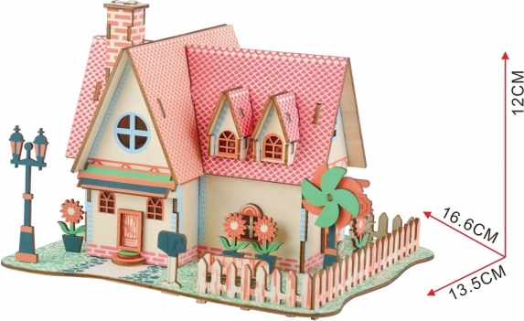 Puzzle 3D in legno del Castello dei Girasoli