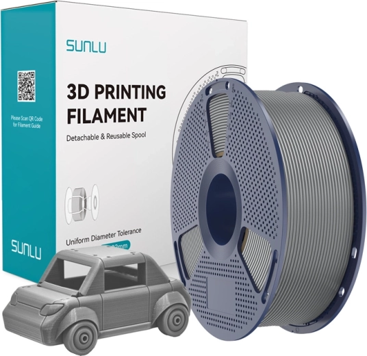 Filamento Sunlu PETG grigio