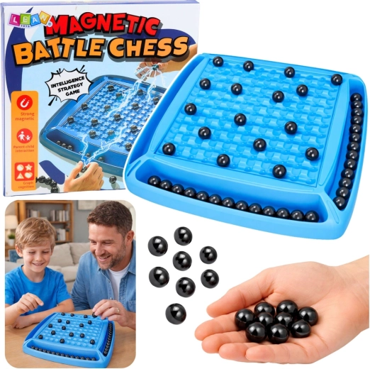 Gioco strategico magnetico con biglie – gioco da tavolo per famiglie, 20 pezzi