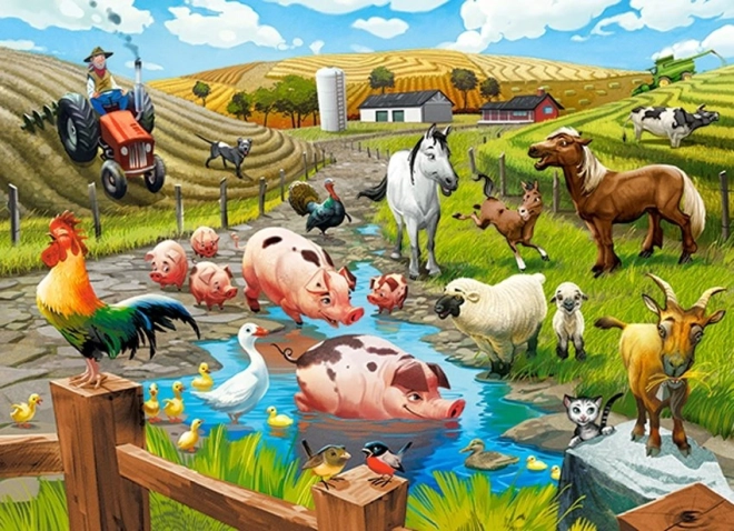 Puzzle 70 pezzi Life on the Farm